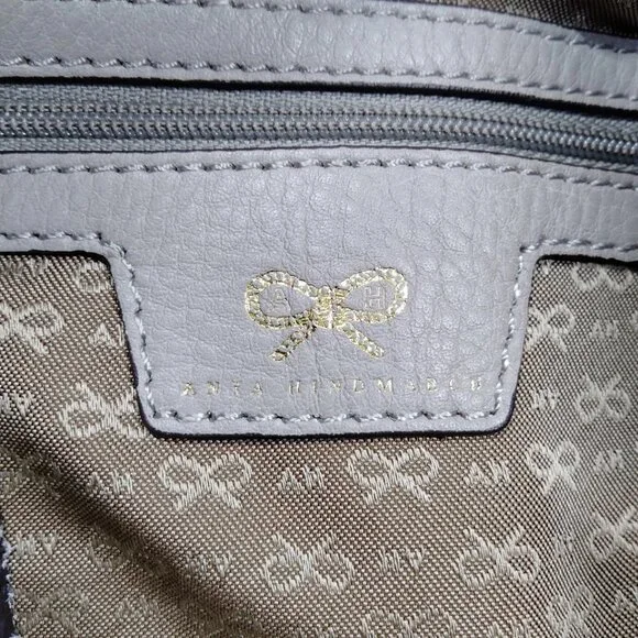 Anya Hindmarch Hand Bag Beige Leather 4464473